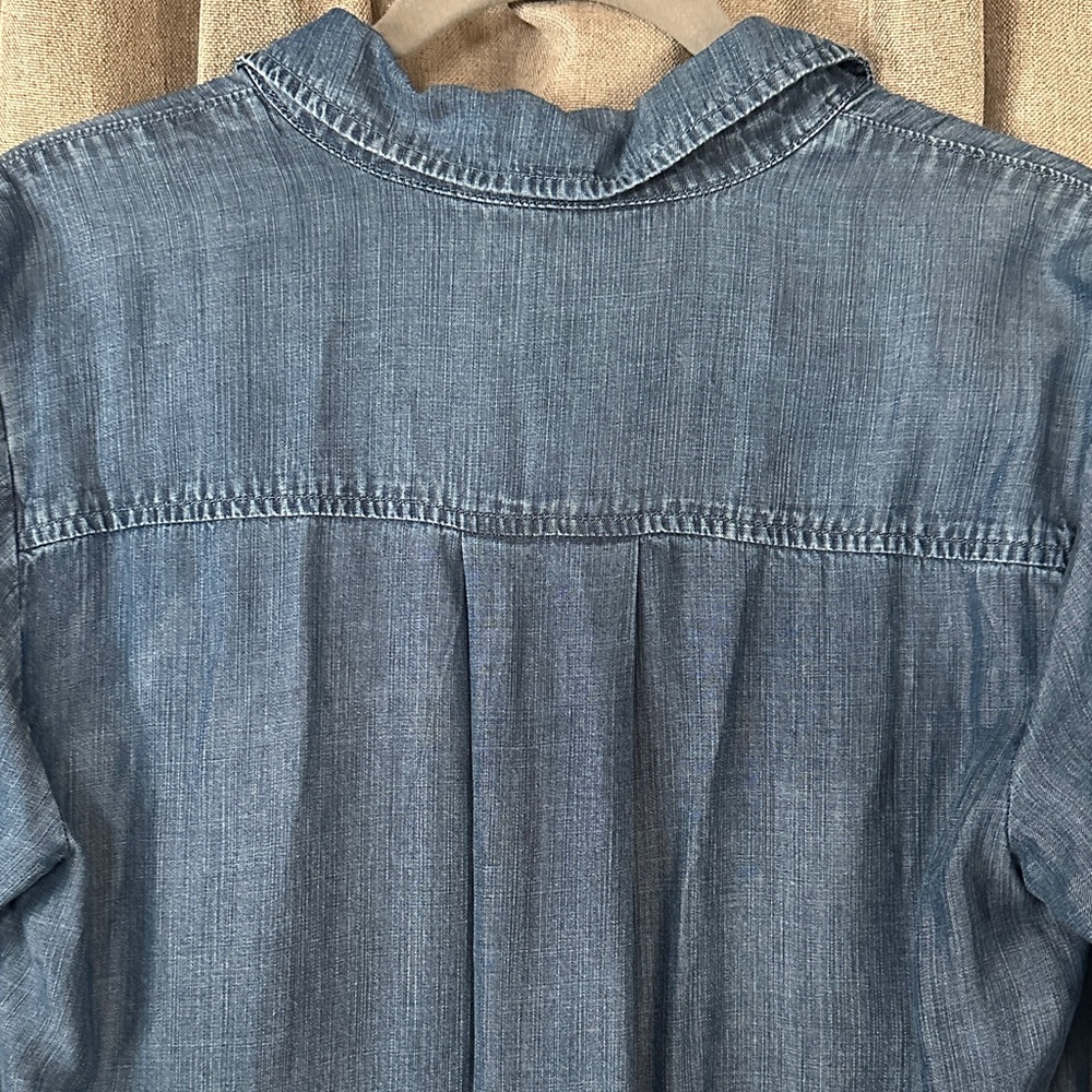 Anthropologie cloth & stone Shirt Dress chambray NWOT - Picture 9 of 9
